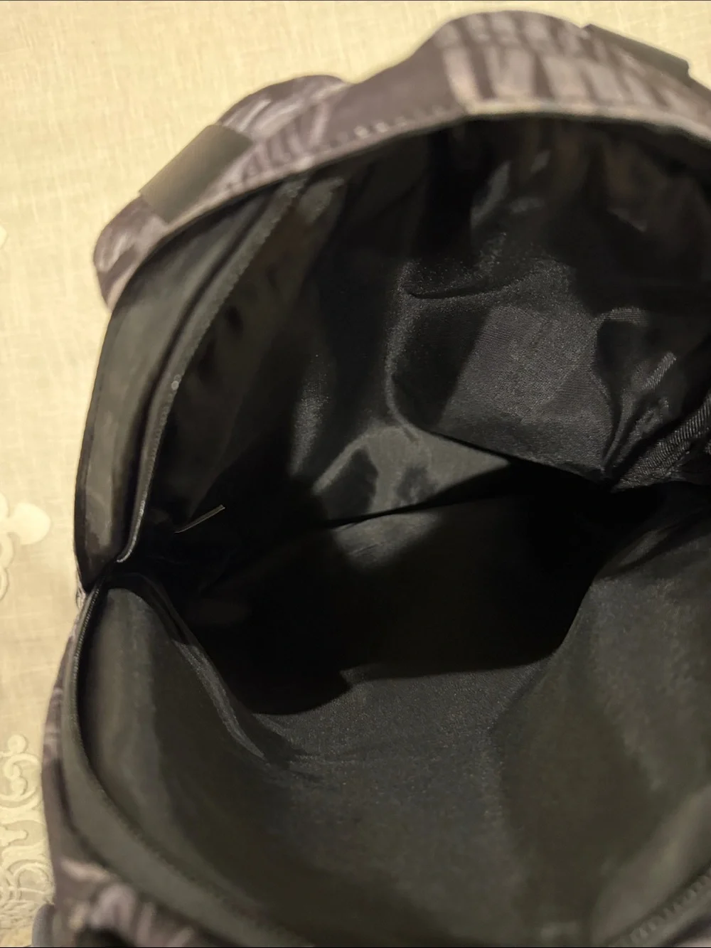 PINK Victoria's Secret Black & Gray Tropical Leaf Women’s Backpack